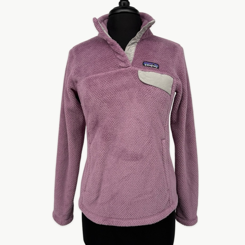 Patagonia ReTool Snap Pullover Size Small Verbena Purple Polartec Fleece